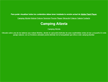 Tablet Screenshot of campingaitzeta.es